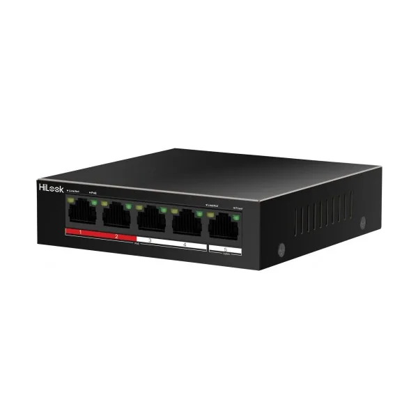 HiLook NS-0105P-35(B)(O-STD) 4Port 10/100 Mbps PoE+ 1x10/100Mbps Ethernet Port Switch