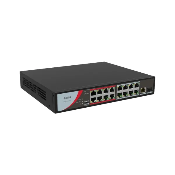 HiLook NS-0318P-130(B)(O-STD) 16Port 10/100 PoE+1x10/100/1000 RJ45+1xSFP Switch